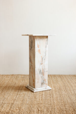 Peach Marble Pedestal