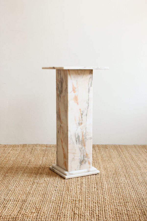Peach Marble Pedestal