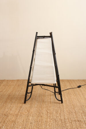 Italian Bamboo & Fabric Lamp