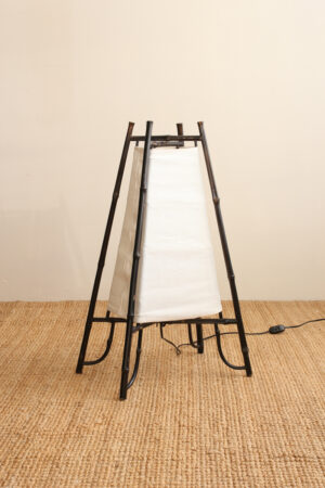 Italian Bamboo & Fabric Lamp